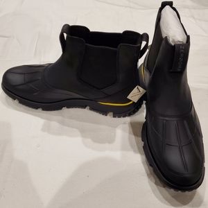 Cole Haan 4ZG Rainboot- Black with Yellow Highlights